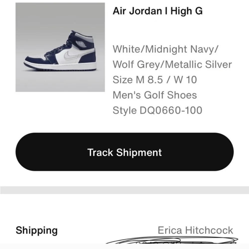 Jordan 1 Retro High Golf Patent Midnight Navy Sneakers DQ0660-100| M 8.5 / W 10 - Picture 17 of 17